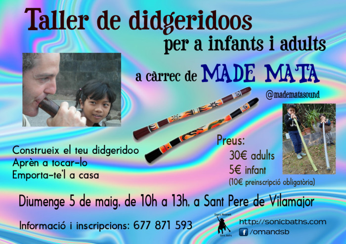 Taller de Didgeridoos para Niñes y Adultes