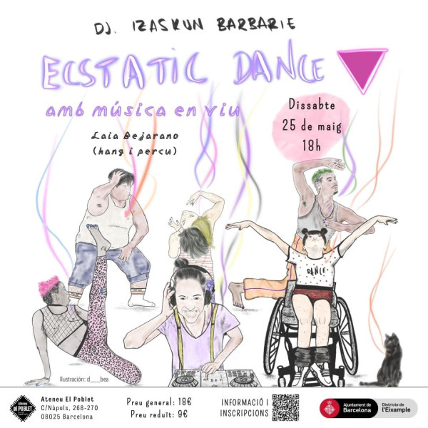 Ecstatic Dance con Música en Vivo - Dj Izaskun Barbàrie