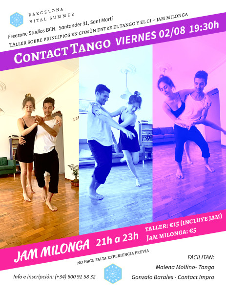 Taller Contact Tango + JAM Milonga