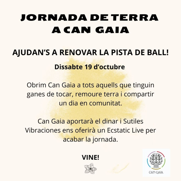 Jornada de TIERRA🌎 en Can Gaia