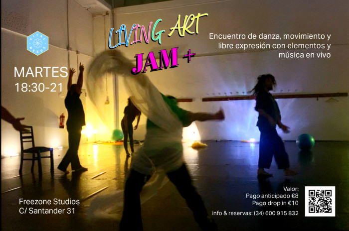 Living Art! JAM+ Danza, Movimiento y Libre Expresión + Musica en Vivo