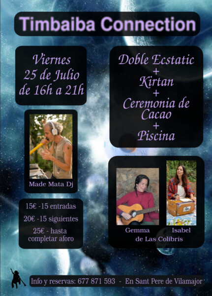 Dual Ecstatic + Kirtan + Ceremonia de Cacao + Piscina