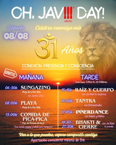OH JAVIII DAY!🦁🔥✨❤️ 3a Edición. Portal del León♌ & Mi Cumple🎂