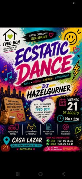Ecstatic Dance Solidario con Dj Hazelgurner
