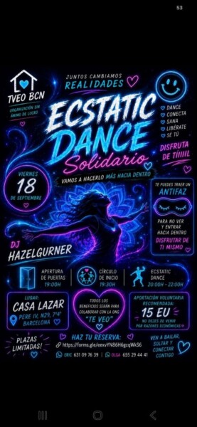 Ecstatic Dance Solidario con Dj Hazelgurner