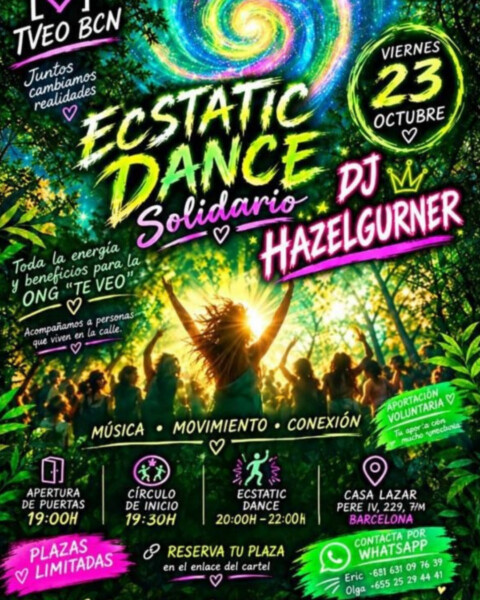Ecstatic Dance Solidario con Dj Hazelgurner